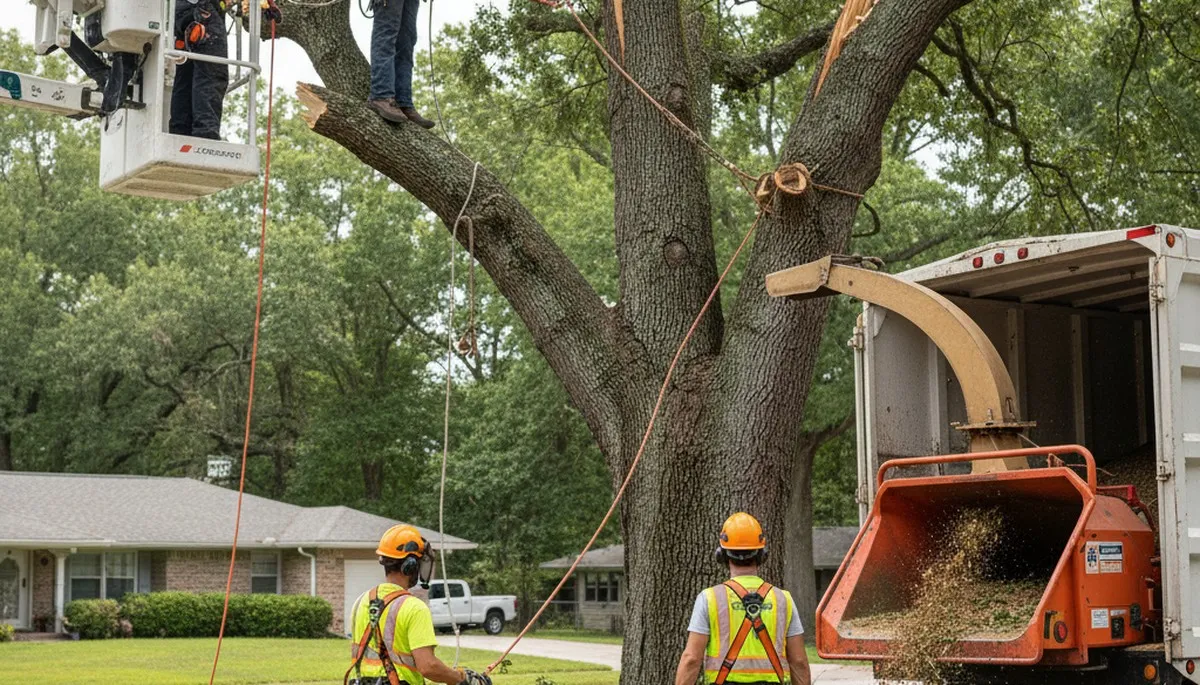 Emergency tree service crew clearing storm damage in Troy, NY