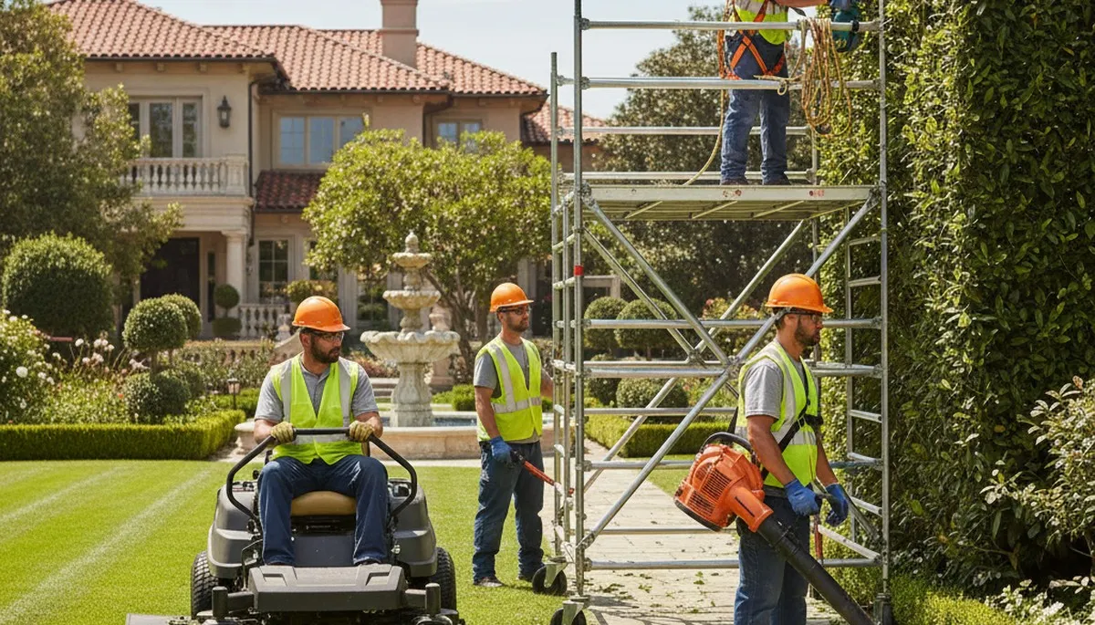 Tree service landscaping in Troy, NY for sloped yards and seasonal property care
