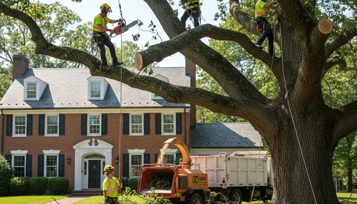 Tree service crew providing professional tree removal in Troy, NY