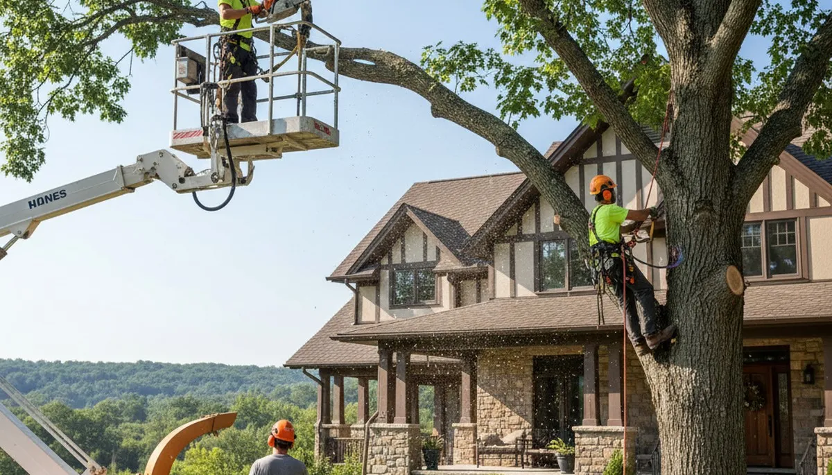 Tree service crew in Troy, NY providing professional tree trimming and removal services